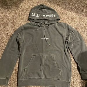 Call Her Daddy Barstool Hoodie, size medium, grey